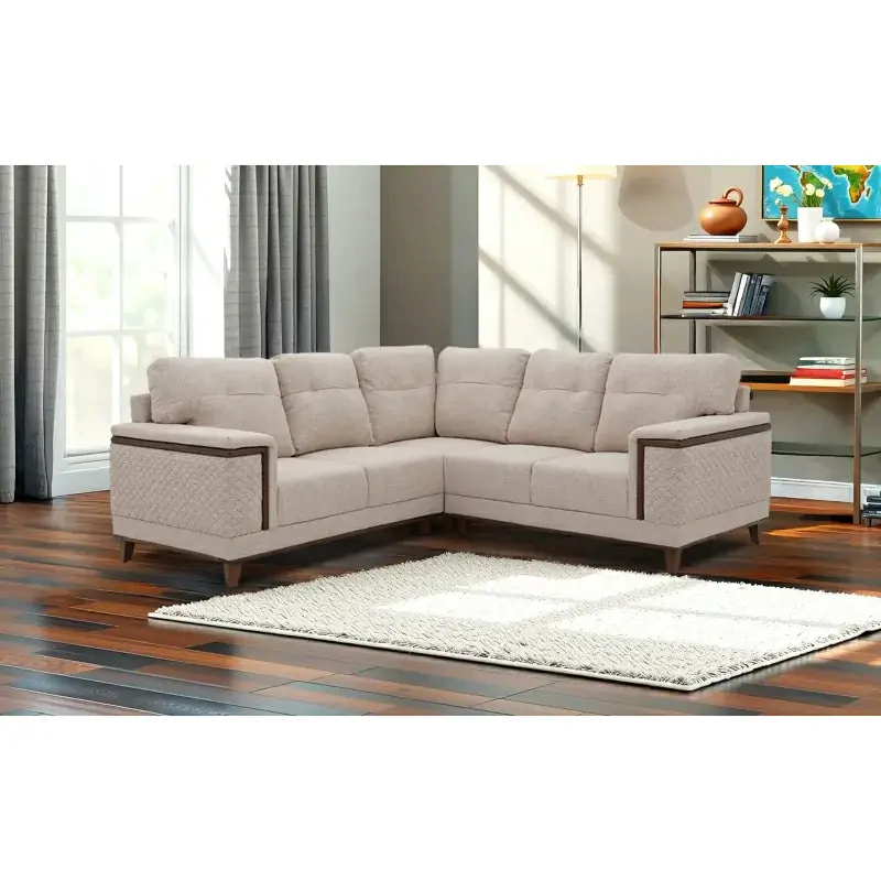 Italian Fabric Corner Sofa – 5 Seater