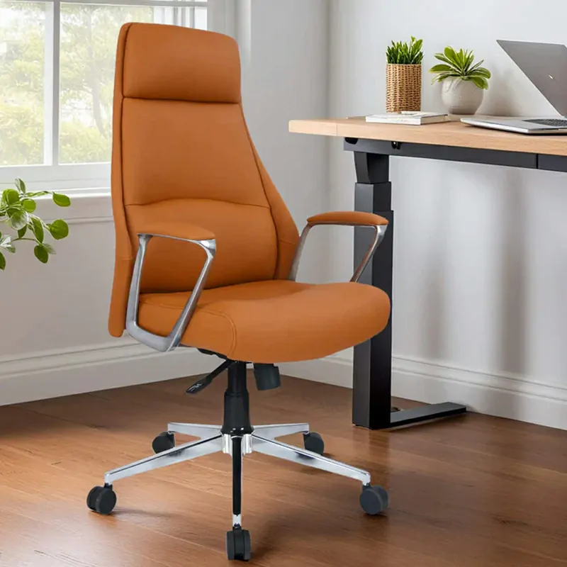 Leatherette Executive Chair – Tan Color