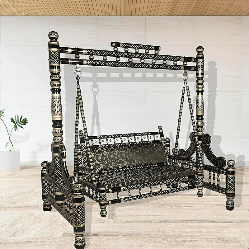 Sankheda Two Seater Wooden Jhoola