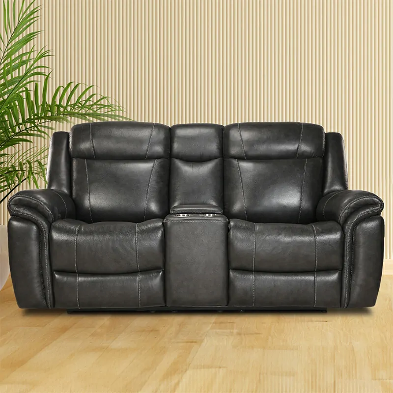 Two Seater Motorized Recliner Sofa with Console – Edge