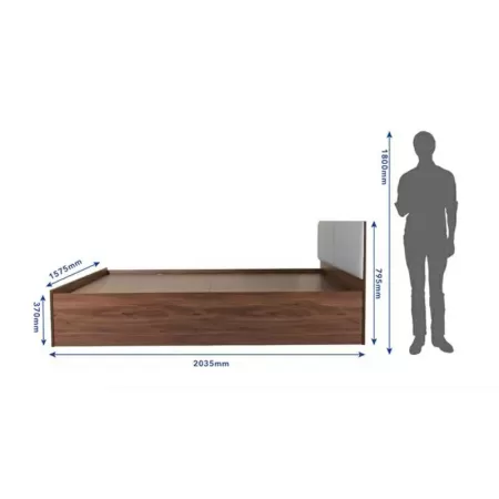 Lush Engineered Wood Queen Size Box Storage Upholstered Bed