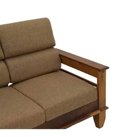 Sheesham Wood Three Seater Sofa