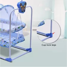 Premium Butterfly Cradle with Mosquito Net & Wheels