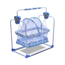 Premium Butterfly Cradle with Mosquito Net & Wheels