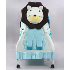 Lion Print 2-in-1 Cradle Cum Bassinet