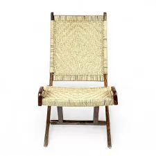 Outdoor Relaxing Chair – Wooden, Foldable & Stained