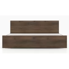 King Size Non Storage Bed in Classic Walnut Finish