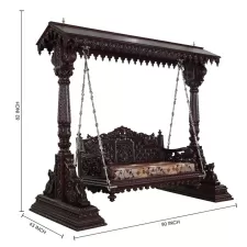 Traditional Indian Wooden Swing