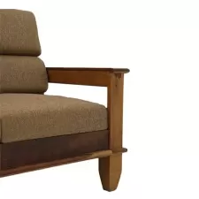 Sheesham Wood Three Seater Sofa