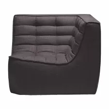 Dark Grey Box Corner Sofa
