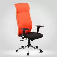 High Back Revolving Office Chair – Black & Orange