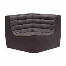 Dark Grey Box Corner Sofa