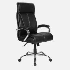 Leatherette Executive Chair in Black
