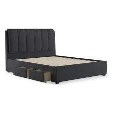 Faroe Engineered Wood Queen Size Drawer Storage Upholstered Bed